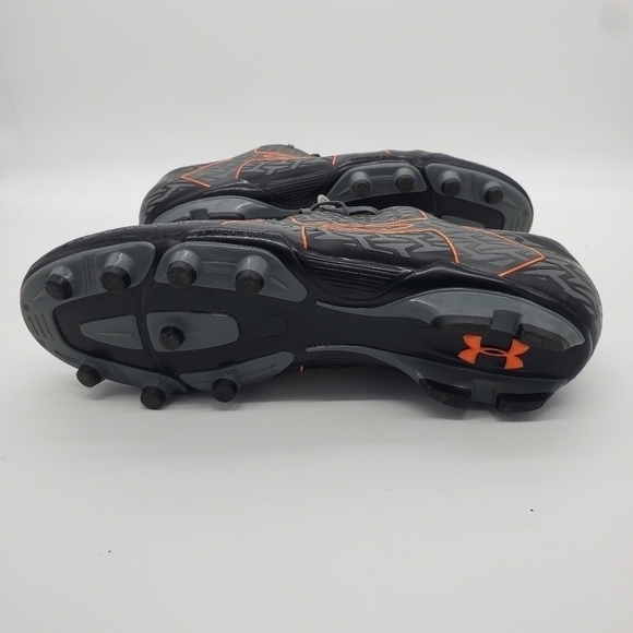 Under Armour Men's UA Corespeed Force 2.0 FG Cleats Shoes Size 13 Grey Orange - Picture 10 of 16